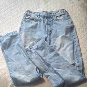 We The Free Light Blue Cropped Jeans